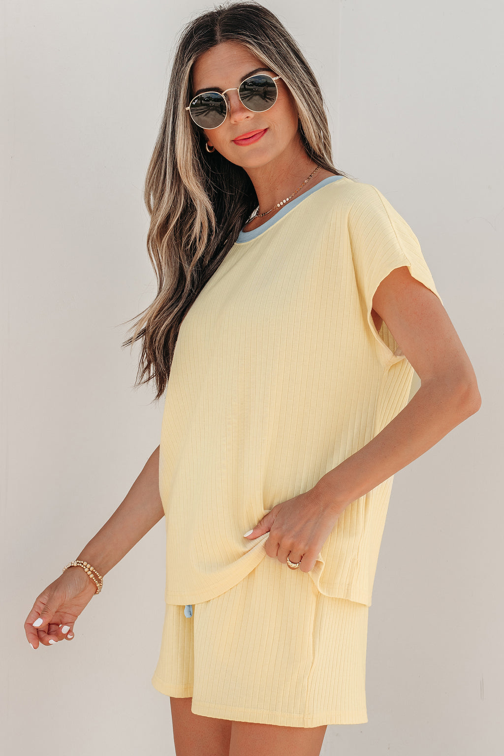 “feelin’ beachy” 2 piece lounge set! RTS