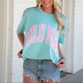 Lulu Mac Polka Dot Chalky Mint Comfort Colors Tee