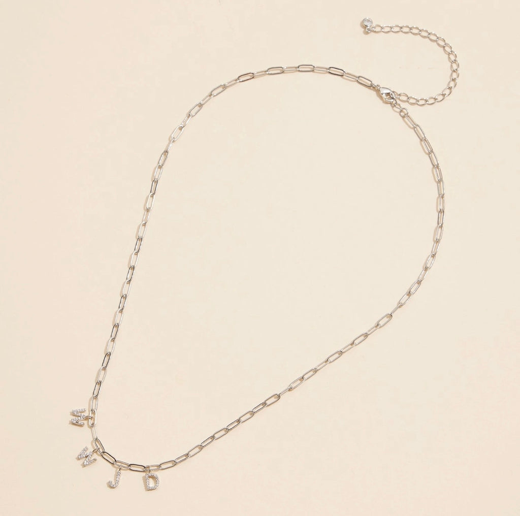 Wwjd | 18K Gold Cubic Zirconia Pendant Necklace