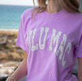 Lulu Mac Camo Neon Violet Comfort Colors Tee