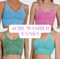 “acid wash” tank tops! RTS
