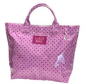 Lulu Mac Tote Bag Light Pink/Hot Pink Dot