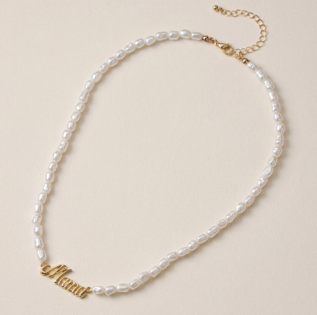 Elegant Mama Beaded Pearl | Necklace