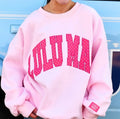 Lulu Mac Light Pink/Hot Pink Polka Dot Sweatshirt
