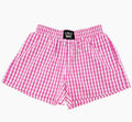 Lulu Mac Gingham Boxer Short pink
