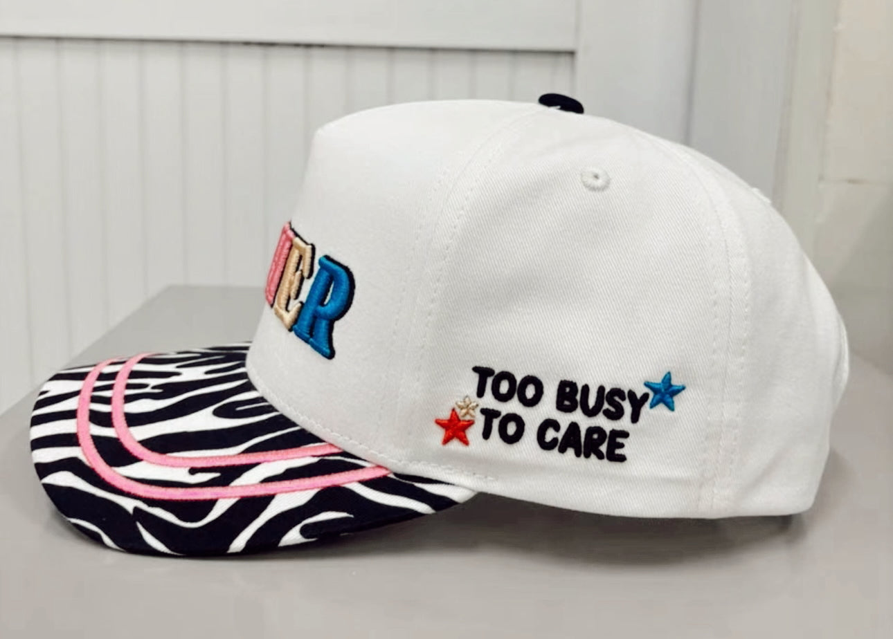 “MOTHER” zebra trucker hat! PRE-ORDER